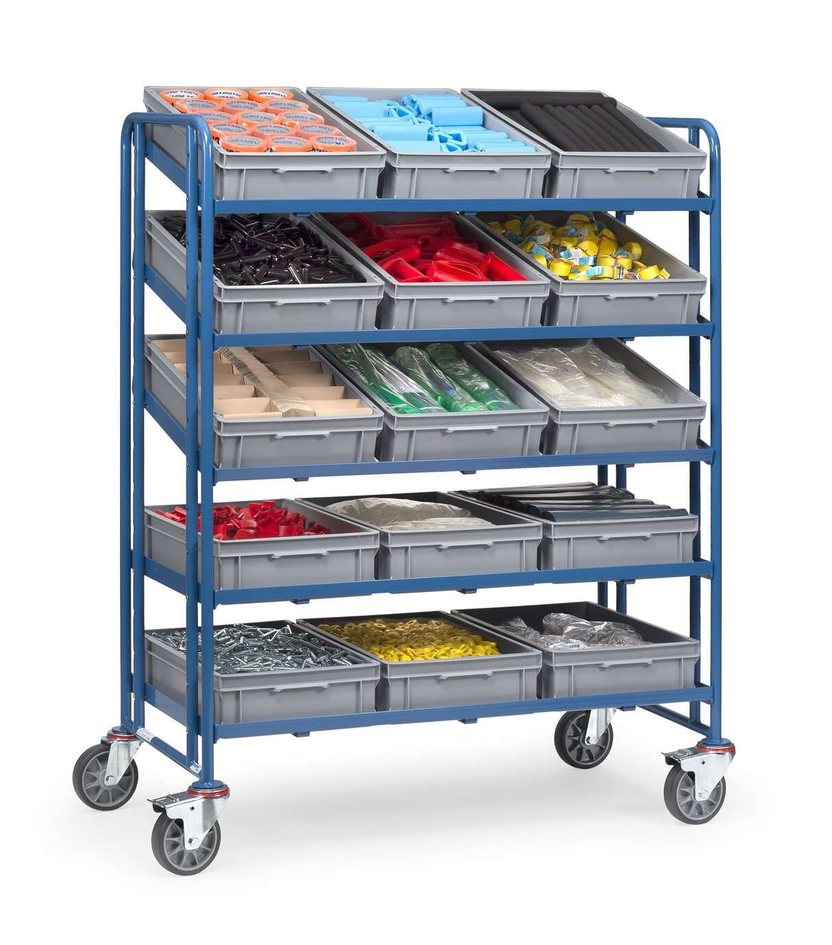 Servante pour bacs à 5 étagères