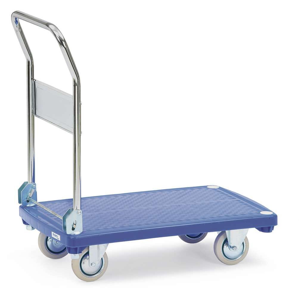 Chariot pliant à 1 plateau plastique