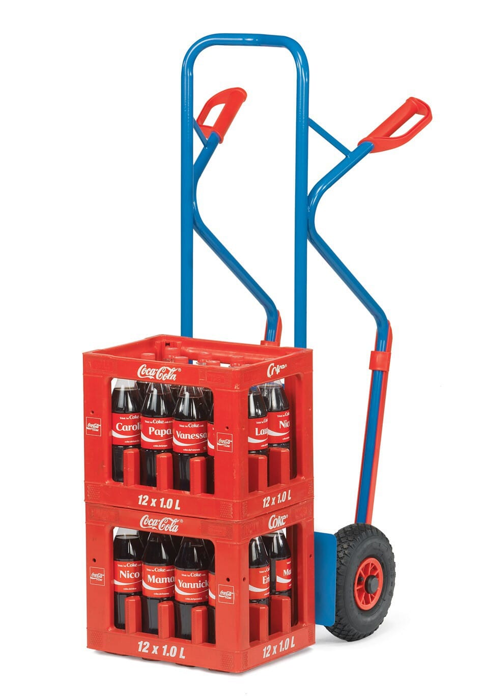 Diable en tube d'acier 300 kg de charges