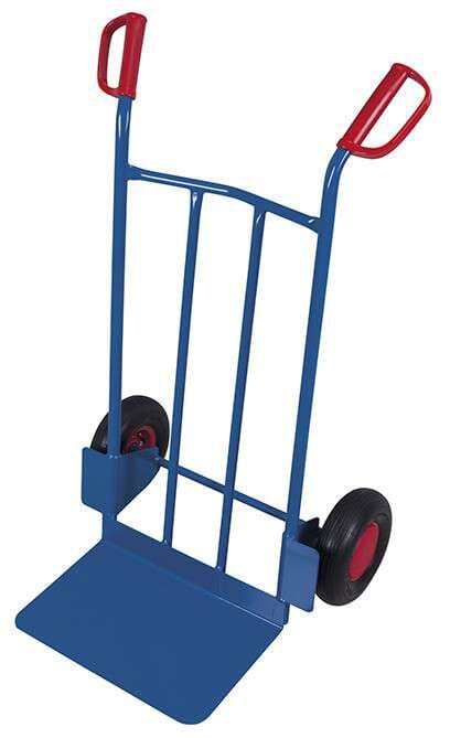 image cover Diable bas en tube d'acier avec grande pelle