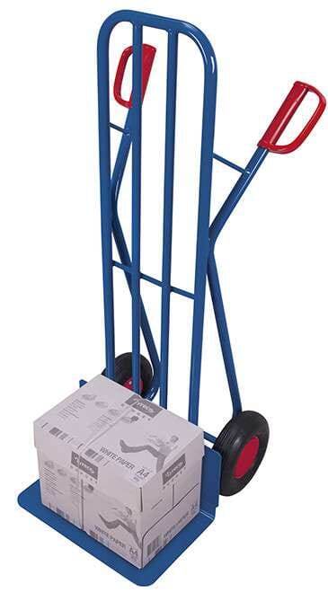 Diable bas en tube d'acier avec grande pelle