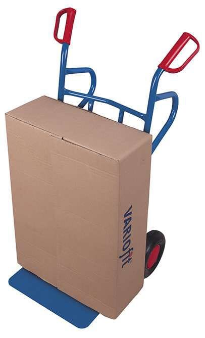 Diable avec grande pelle en tube d'acier