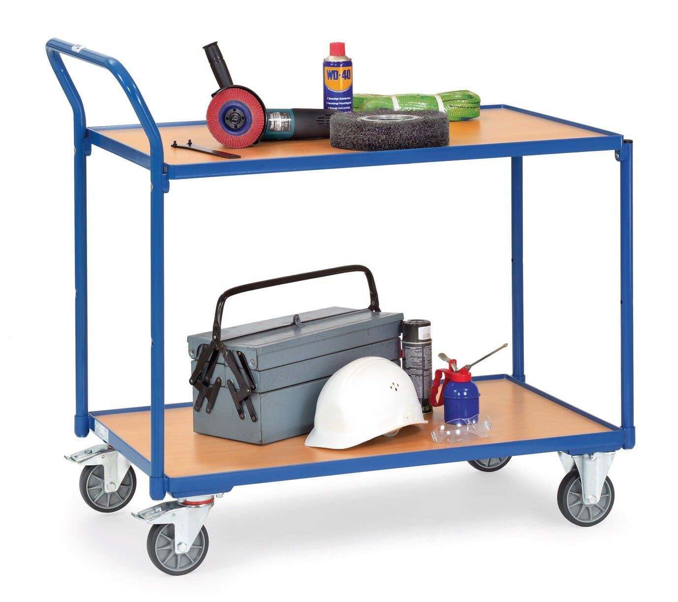 Chariot multi usages à 2 plateaux