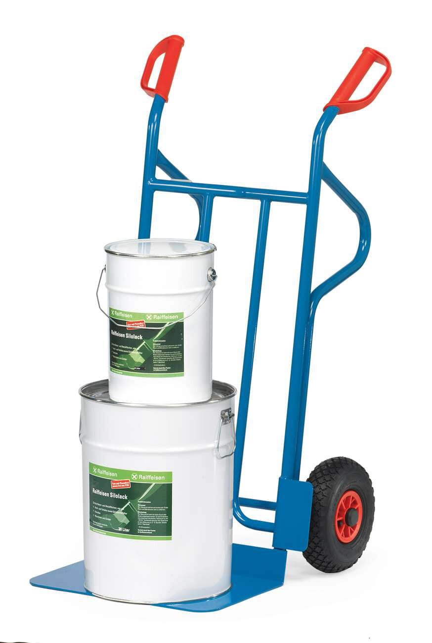 Diable en tube d'acier - bavette large