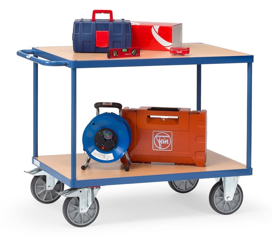 Servante à 2 plateaux en mélaminé