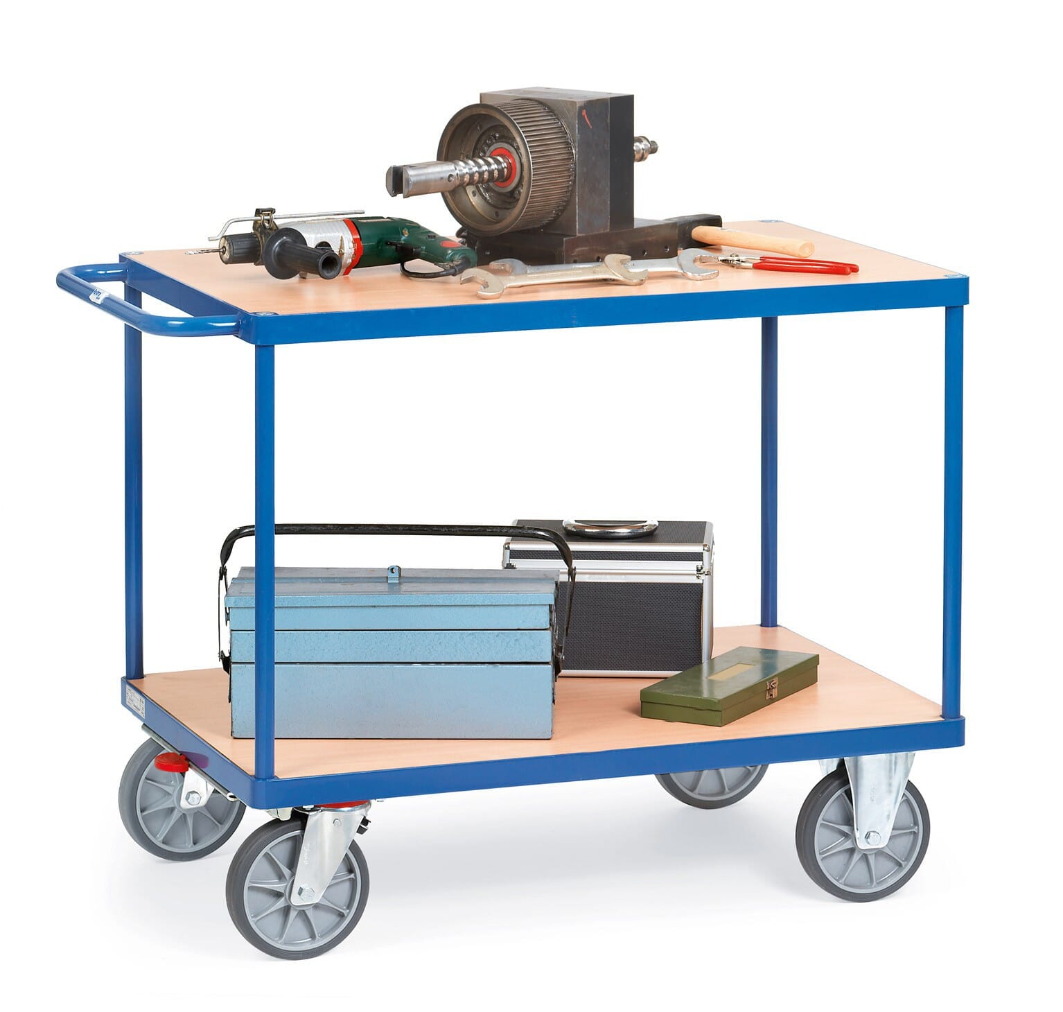 Servante à 2 plateaux en mélaminé