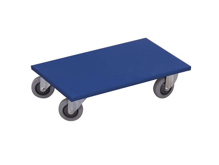 Plateau roulant avec roulettes pivotantes en caoutchouc