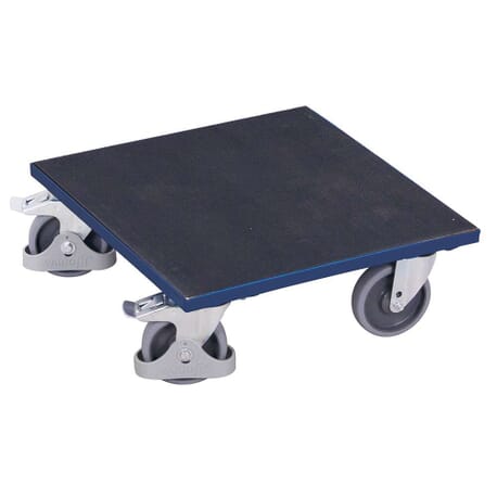 Plateau roulant pour caisses avec revêtement caoutchouc Plateau roulant pour caisses avec revêtement caoutchouc