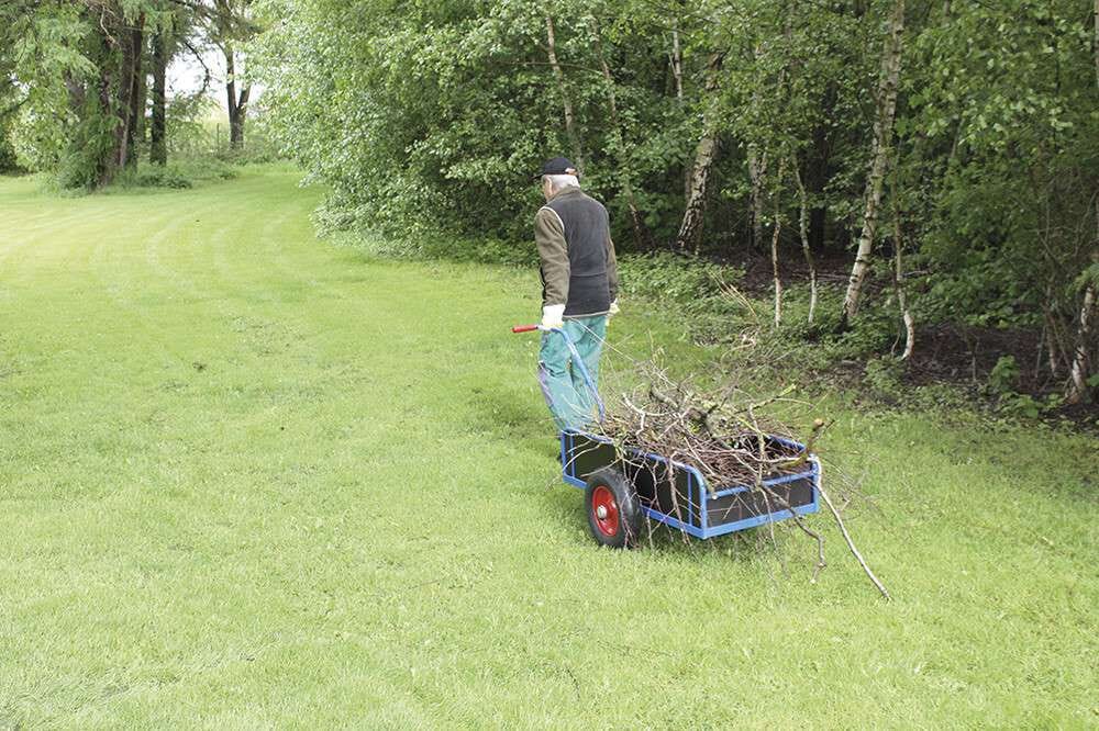 Char à bras manuel avec bordures