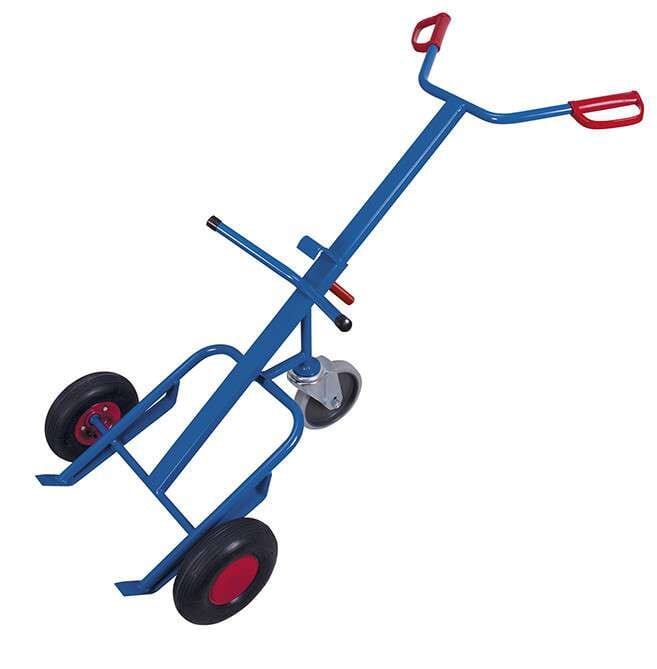 image cover Diable porte-fûts avec roulette de support...