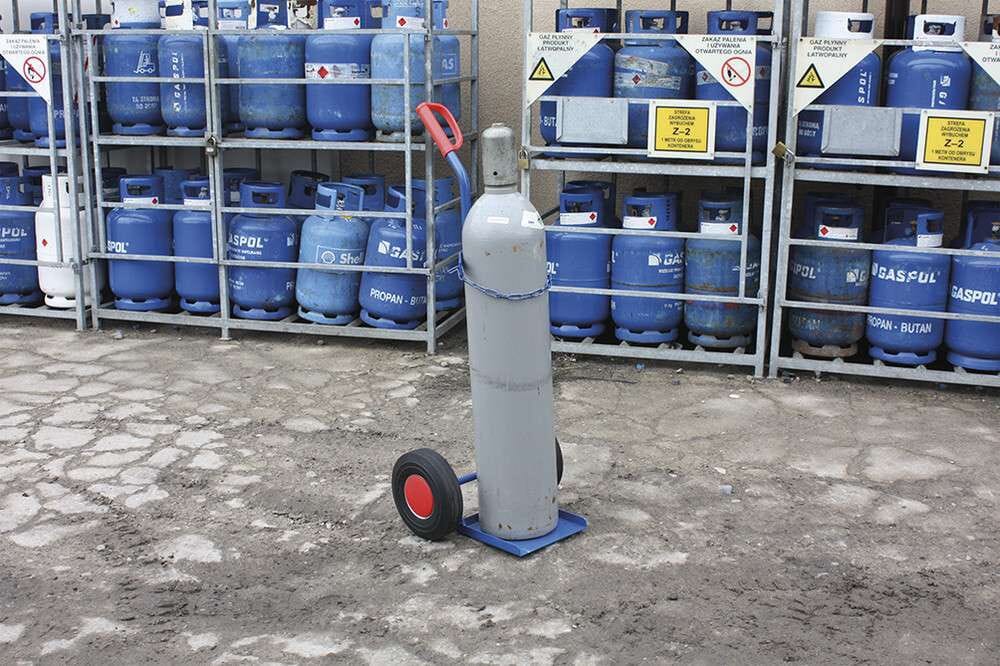 Diable porte-bouteilles pour 1 bouteille de 40 ou 50 litres