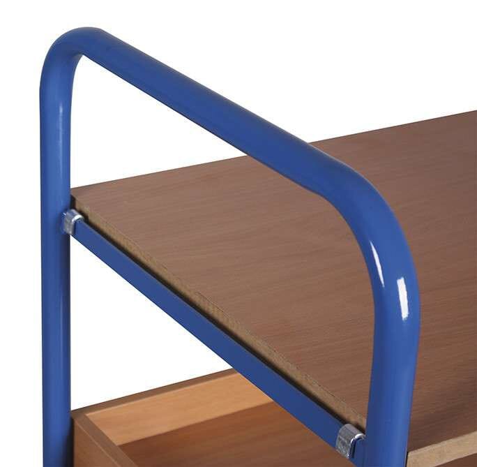 Chariot bas à 2 étagères