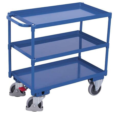 Servante à 3 étagères en tôle d'acier Servante à 3 étagères en tôle d'acier