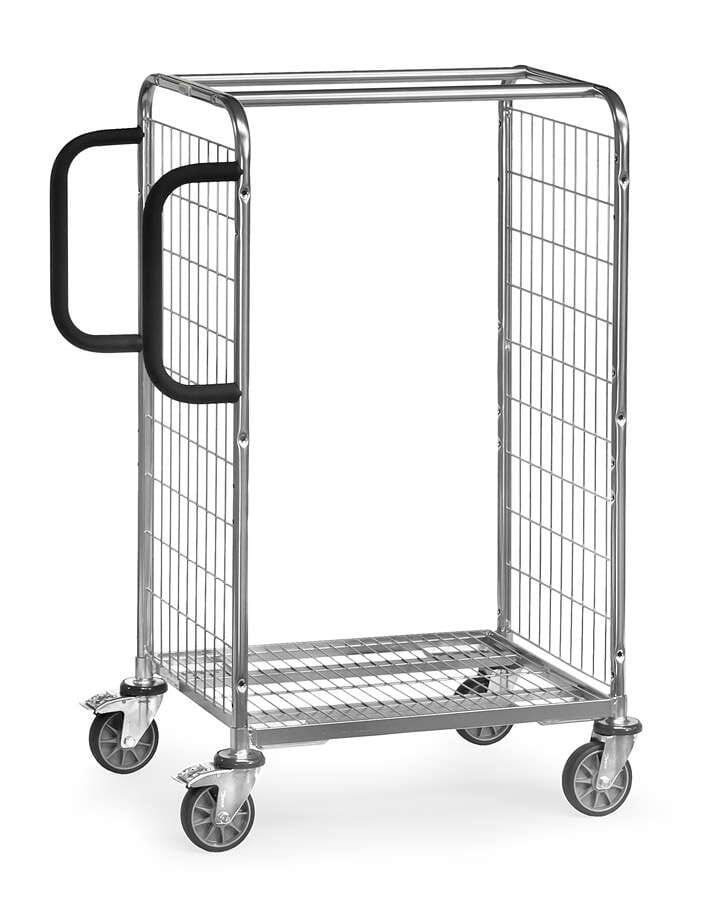 Chariot grand préparateur de commandes galvanisé