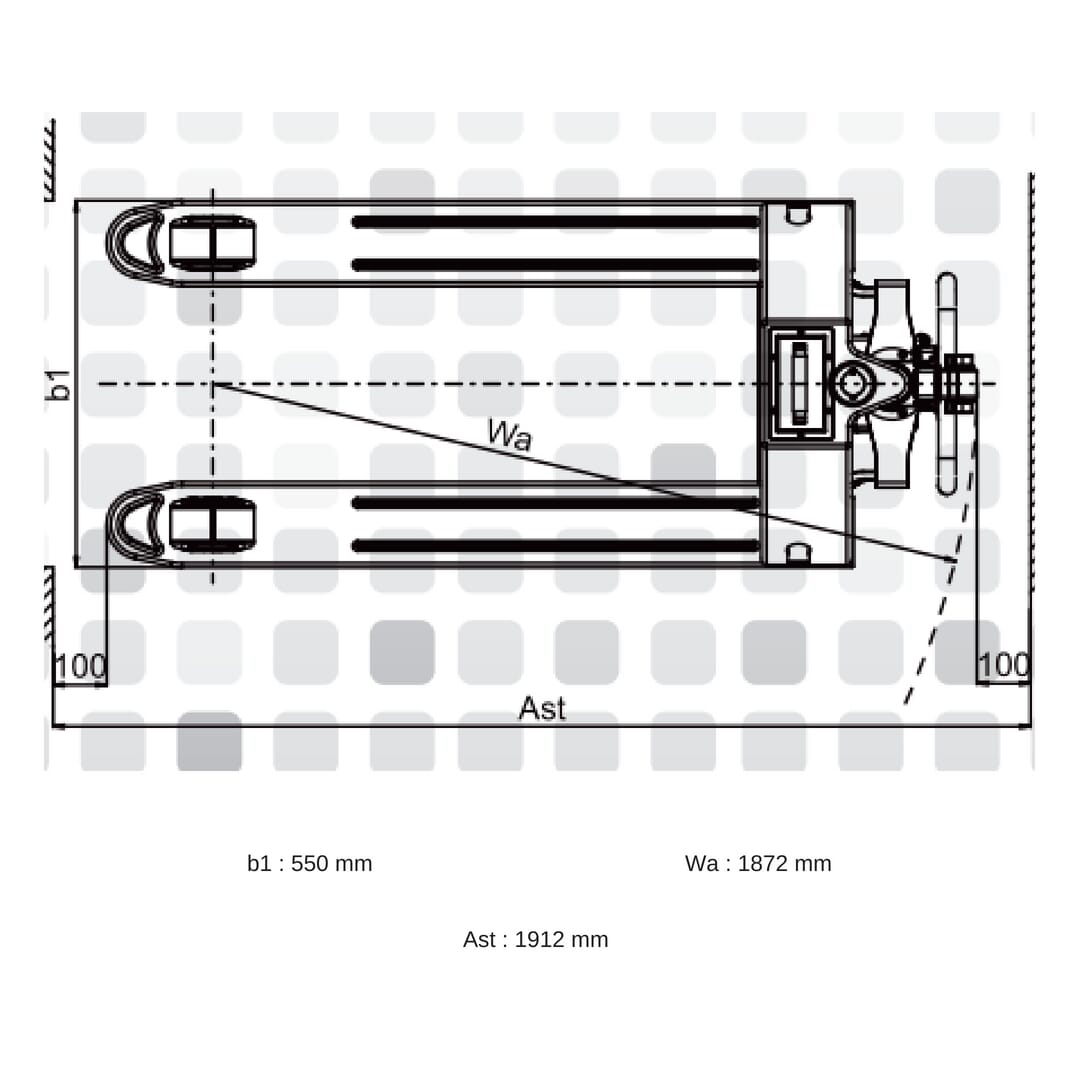 Transpalette semi-électrique 1500 kg