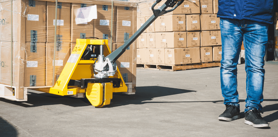 Transpalette semi-électrique 1500 kg