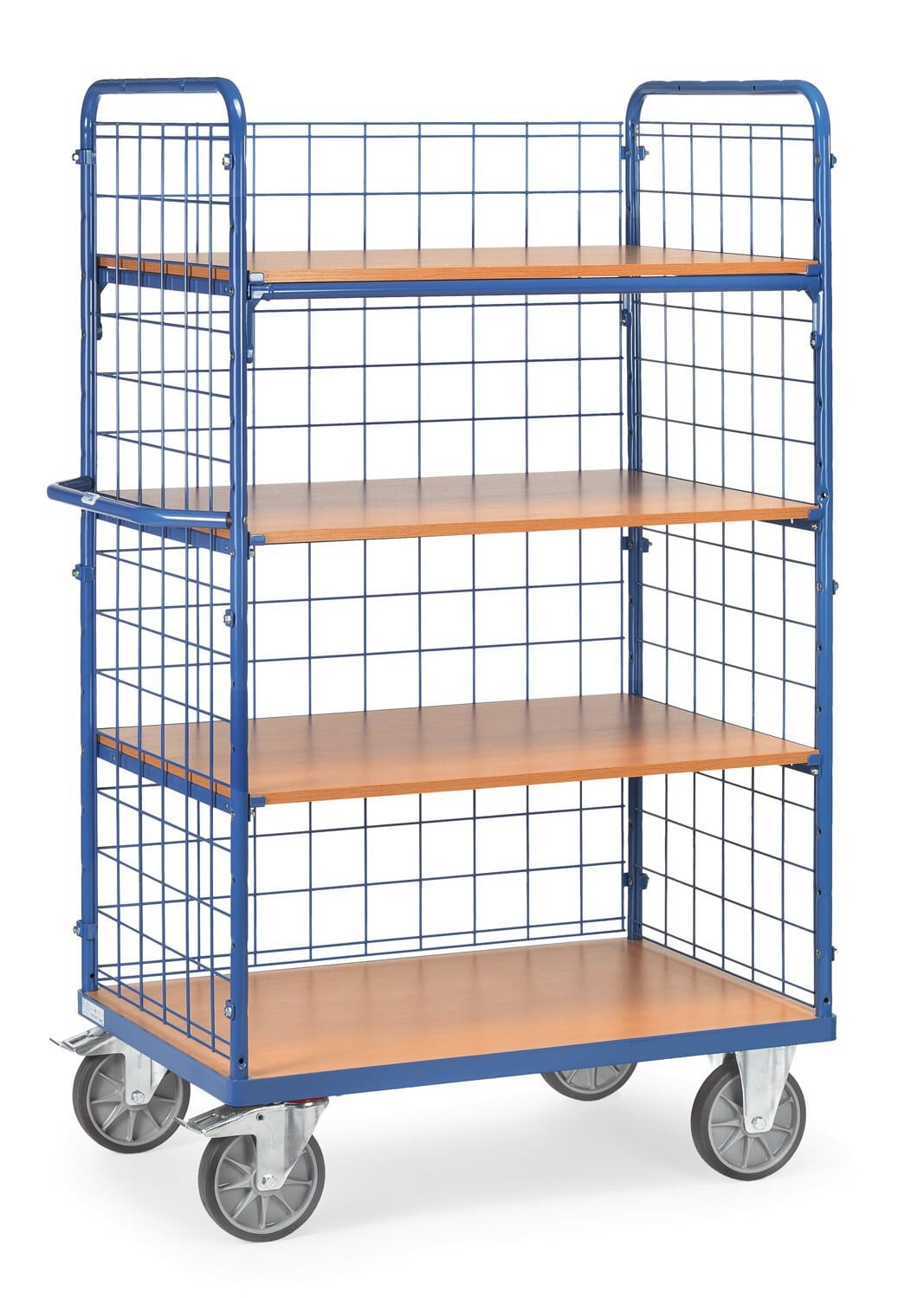 image cover Chariot haut à 4 plateaux avec 3 ridelles