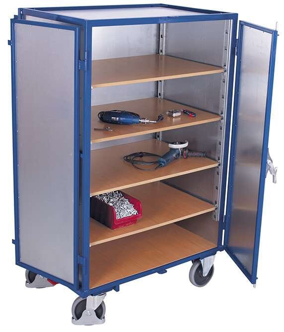 Chariot haut à 5 étagères entièrement soudé