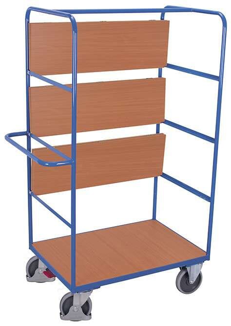 Chariot haut à 4 étagères repliables