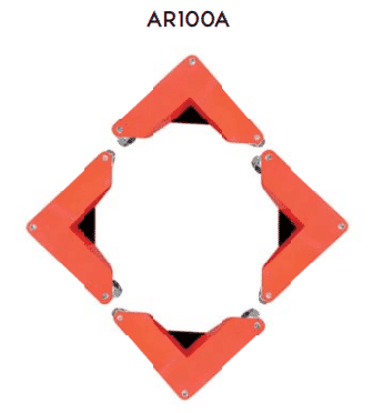 Coins roulants surbaissés, charge de 400 à 600 kg