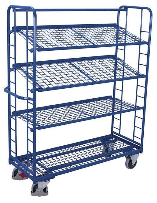 image cover Chariot haut à 4 étagères grillagées