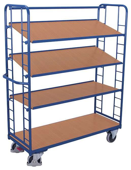 image cover Chariot haut à 4 étagères inclinées