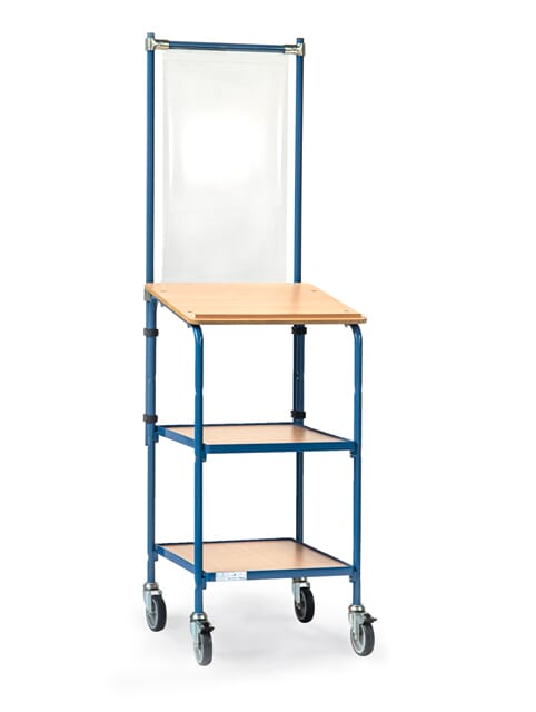 Kit panneau de projections salivaires, dimensions 571x49x1410 mm