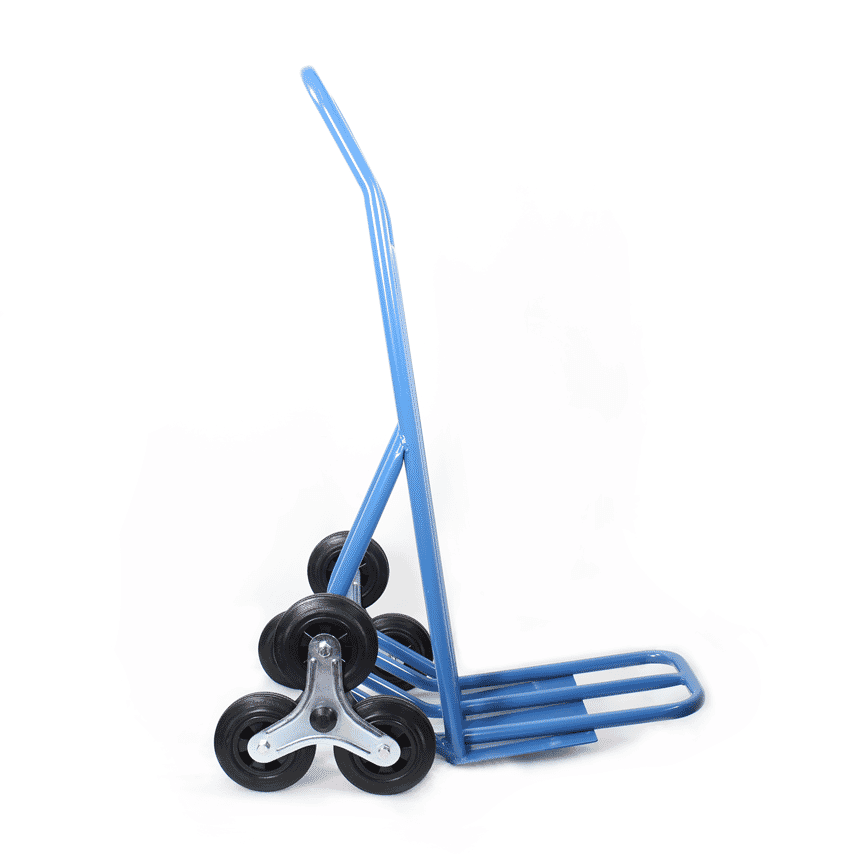 Diable escaliers 3 roulettes, double pelle, charge 250 kg