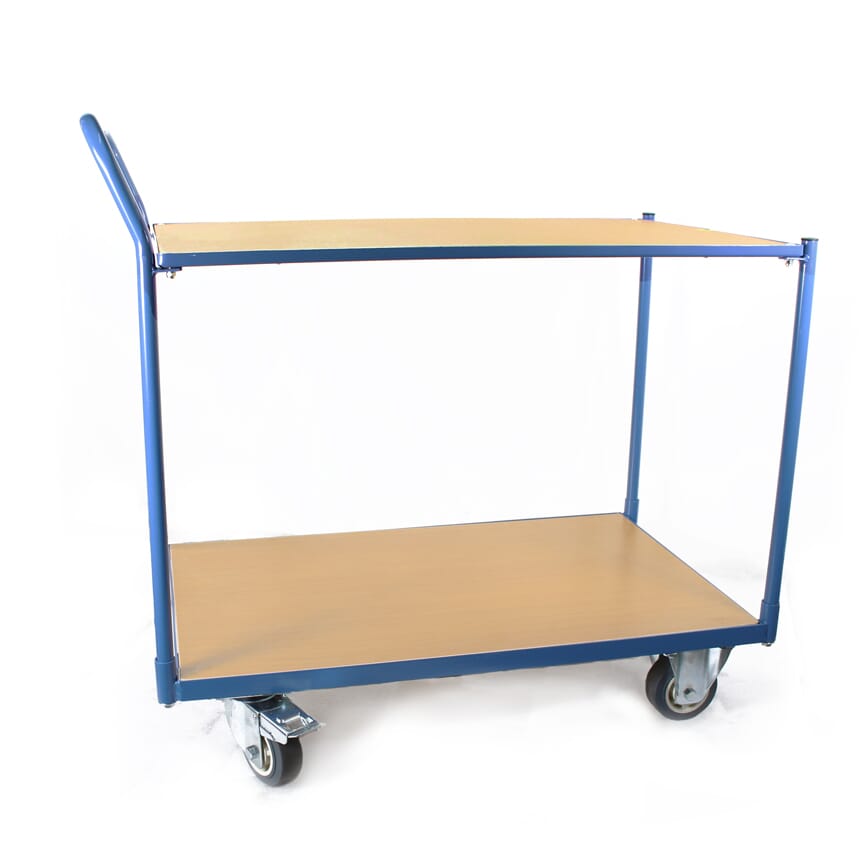 image cover Chariot à 2 plateaux en mélaminé, charge...