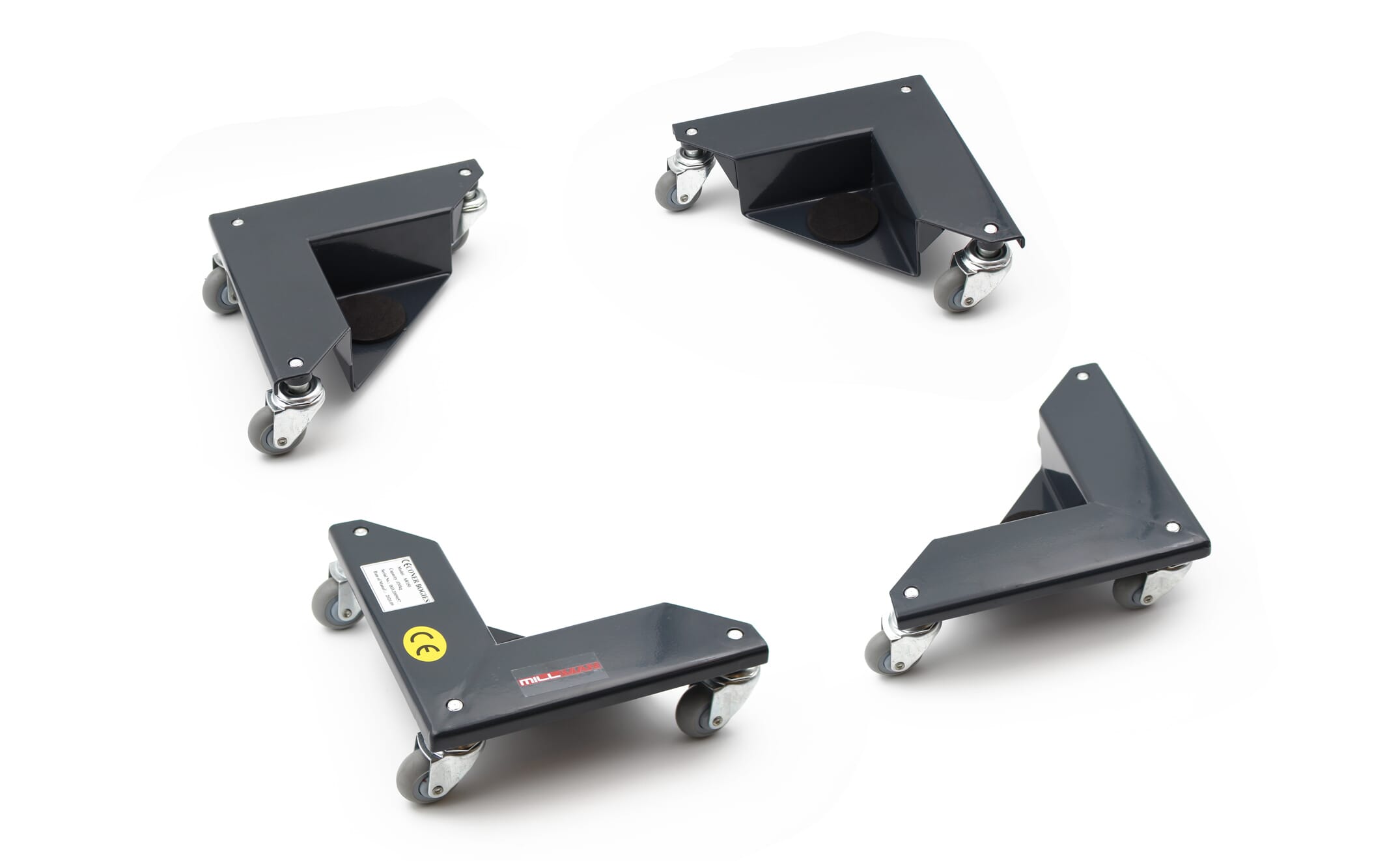 image cover Coins roulants en gris 600 kg très robuste