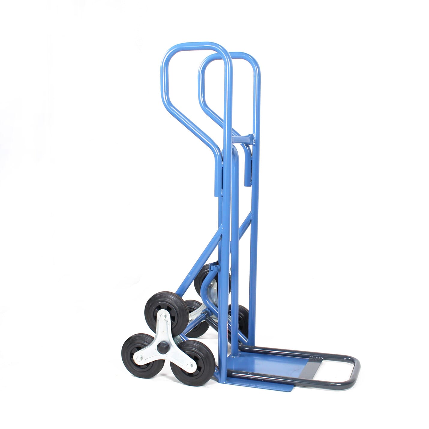 Diable escalier professionnel, 250kg avec double pelle rabattable