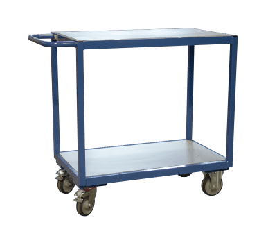 Servante FIMM 250 kg 2 plateaux 850x500 mm mélaminé gris