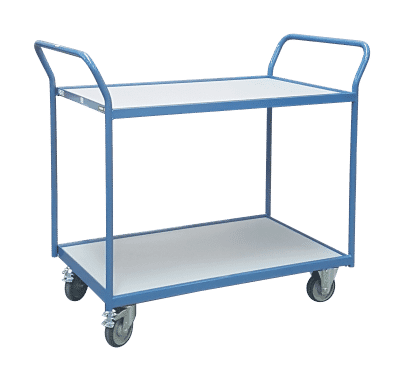 Servante FIMM 250 kg 2 plateaux 1000x600 mm mélaminé gris