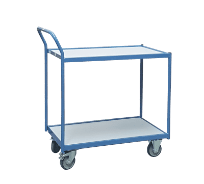 Servante FIMM 250 kg 2 plateaux 850x500 mm mélaminé gris