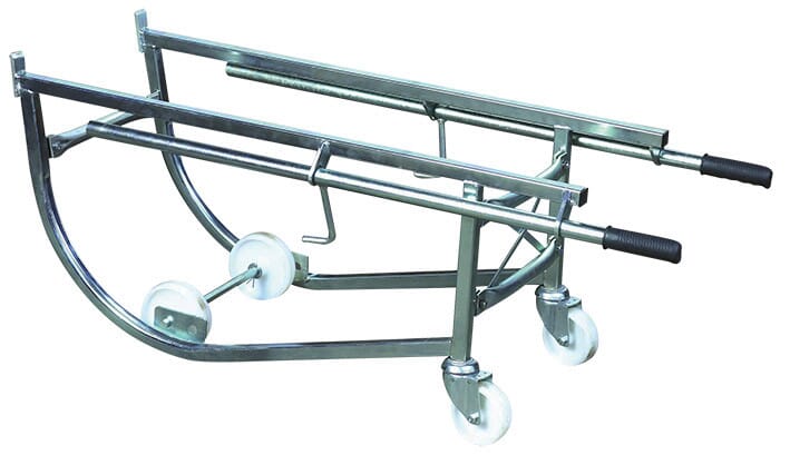 Chariot porte-fût basculant galvanisé 300 kg
