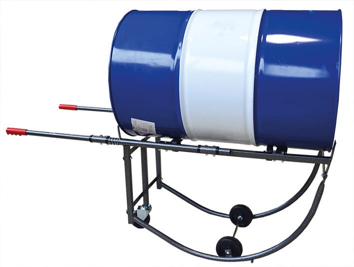 Chariot porte-fût basculant acier 300 kg