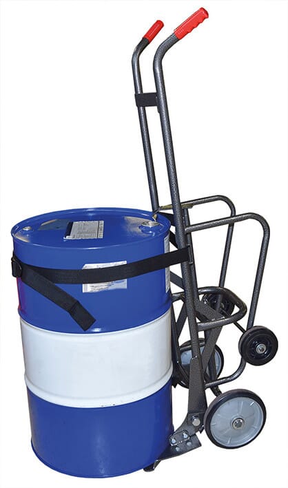 Diable porte-fût acier à basculement assisté 500 kg