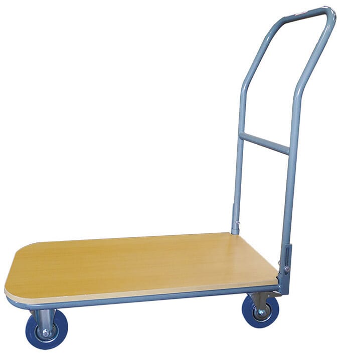 image cover Chariot plateau bois 250 kg dossier fixe