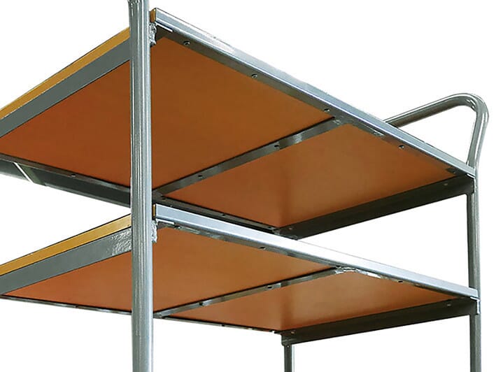 Servante plateau bois 250 kg 3 plateaux