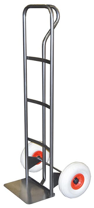 Diable acier une main 200 kg roues premium caoutchouc élastique noir (RSN)