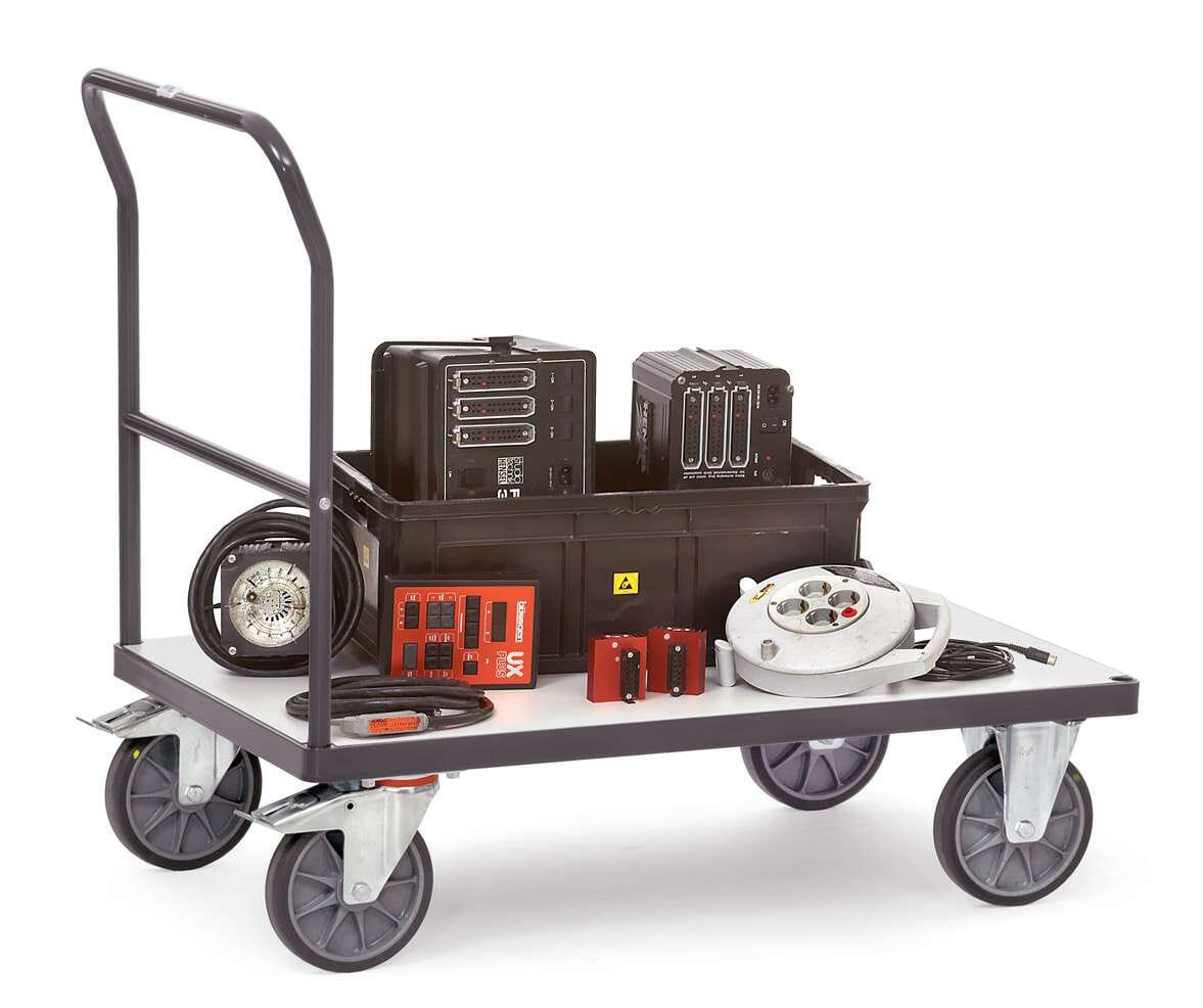 Chariot ESD à dossier de poussée