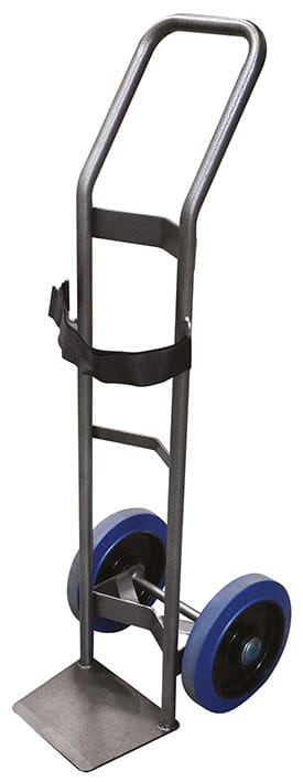 Diable pour charge cylindrique 200 kg roues caoutchouc noir (RSN)