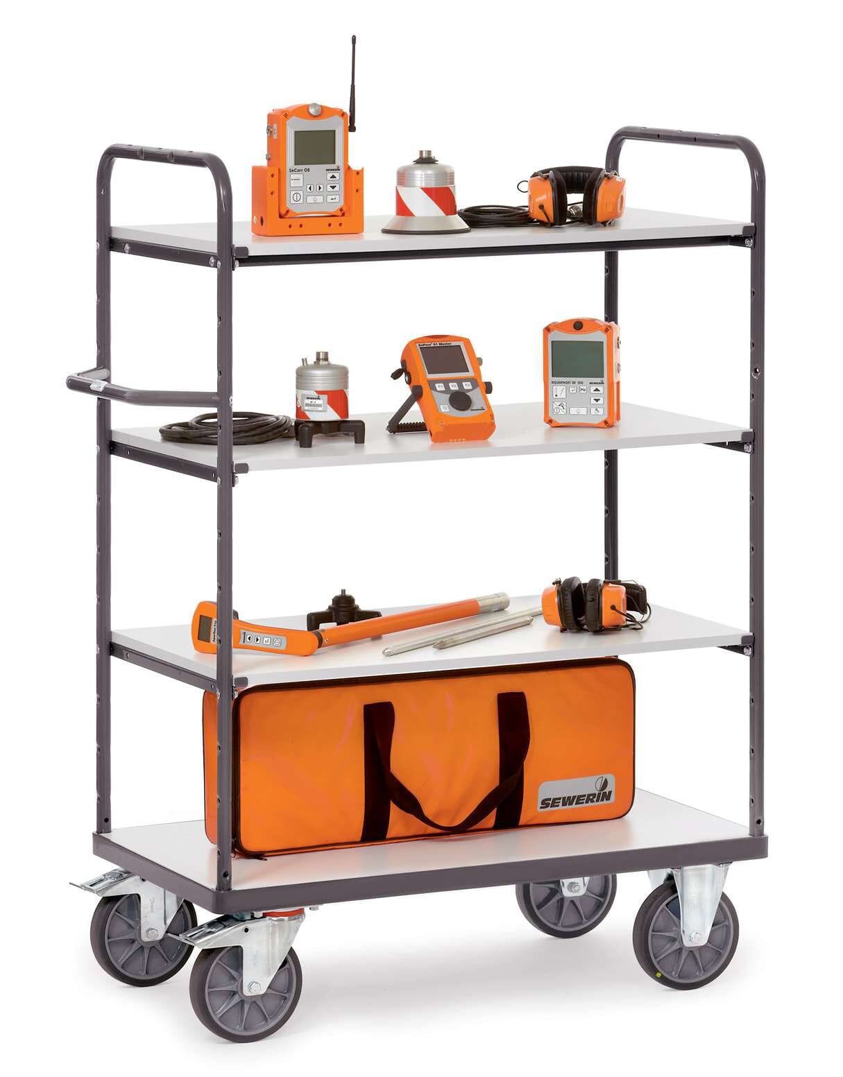 Chariot ESD haut à 3 plateaux