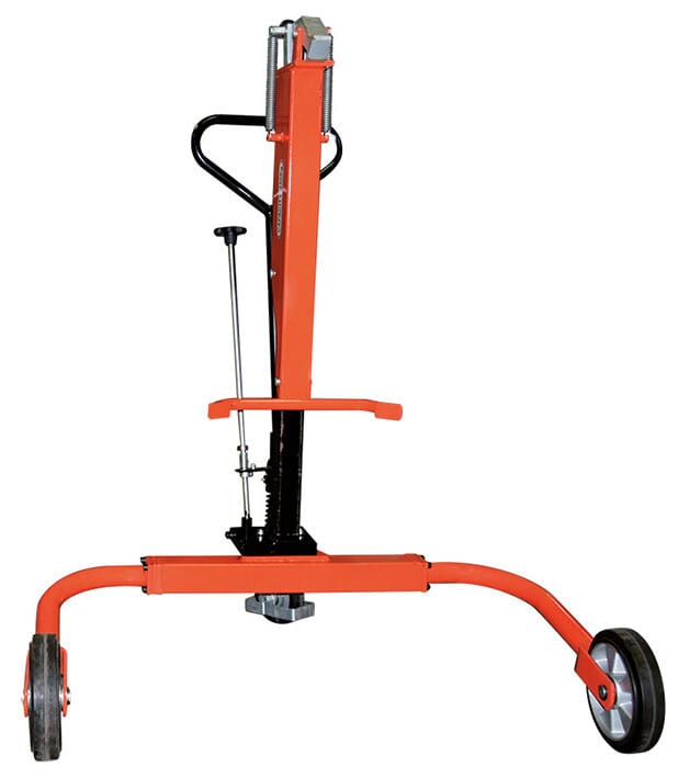 Chariot porte-fût 220 litres à rebord 250 kg largeur 860 mm