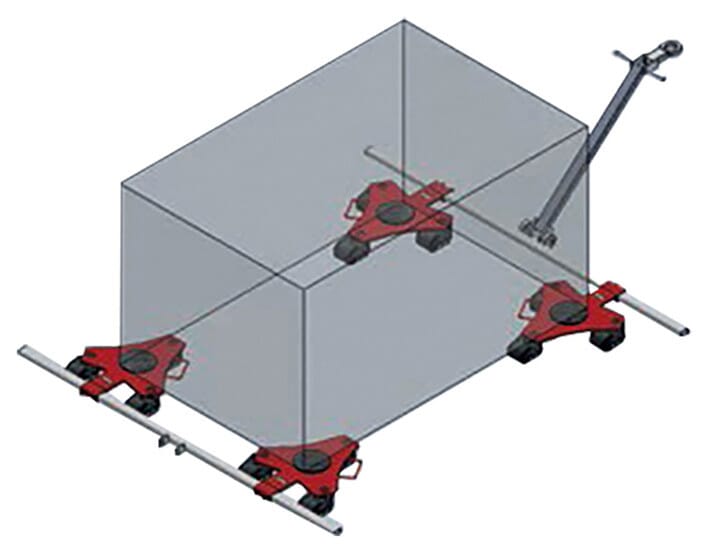 Rouleur pivotant 4000 kg