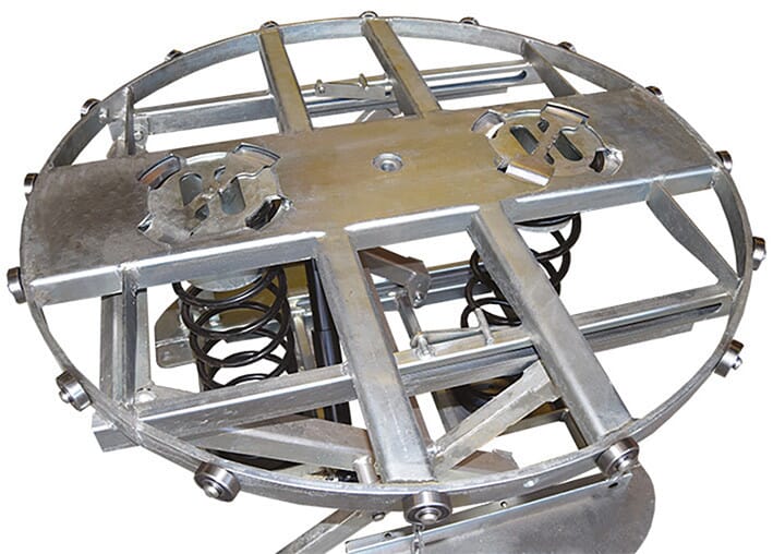 Table élévatrice à niveau constant galvanisée plateau rotatif 2000 kg