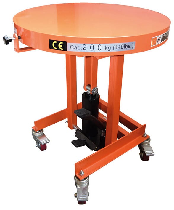 Table élévatrice à plateau tournant 200 kg