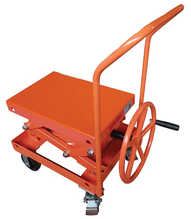 Table élévatrice manuelle à manivelle 250 kg