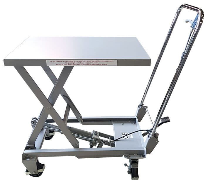 image cover Table élévatrice manuelle aluminium 100 kg