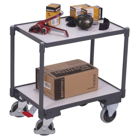 Rouleur ESD à 2 plateaux avec frein EasySTOP Rouleur ESD à 2 plateaux avec frein EasySTOP